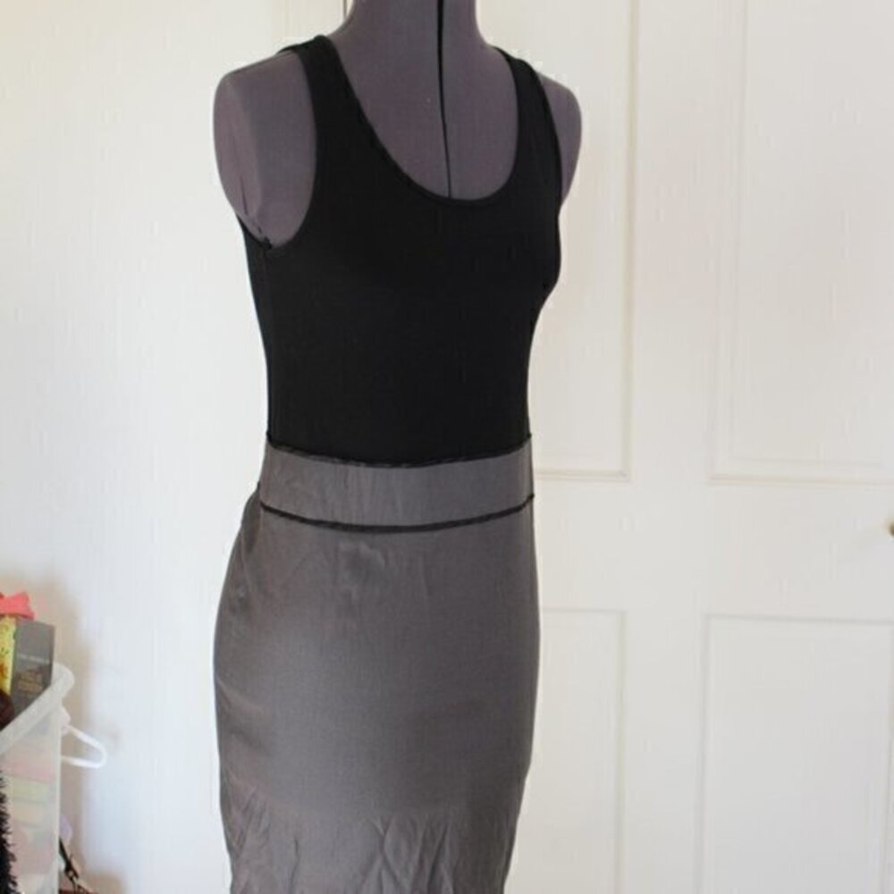 THEME dress simple black dress Small